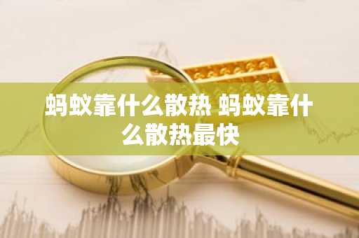 蚂蚁靠什么散热 蚂蚁靠什么散热最快