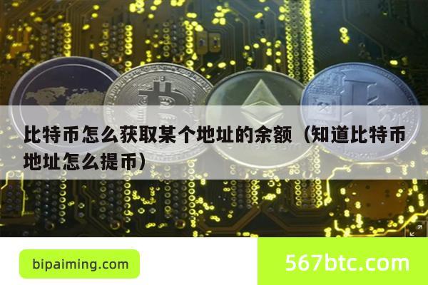 比特币怎么获取某个地址的余额（知道比特币地址怎么提币）