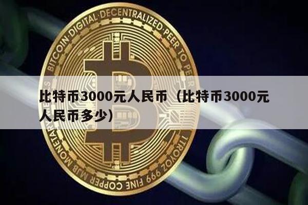 比特币3000元人民币（比特币3000元人民币多少）