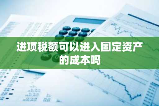 进项税额可以进入固定资产的成本吗