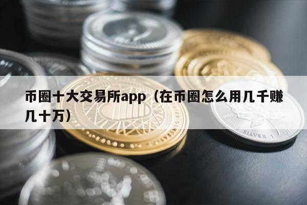 币圈十大交易所app（在币圈怎么用几千赚几十万）