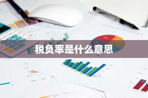税负率是什么意思