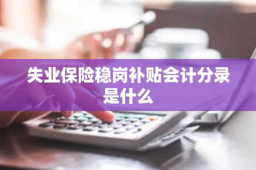 失业保险稳岗补贴会计分录是什么