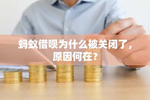 蚂蚁借呗为什么被关闭了，原因何在？