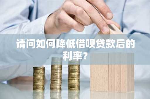 请问如何降低借呗贷款后的利率？