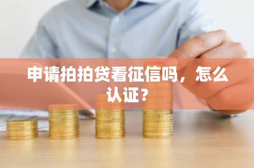 申请拍拍贷看征信吗，怎么认证？