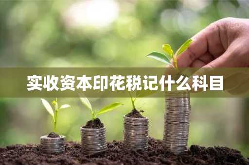 实收资本印花税记什么科目