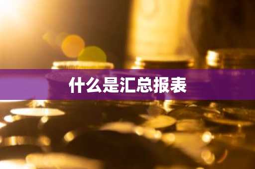 什么是汇总报表