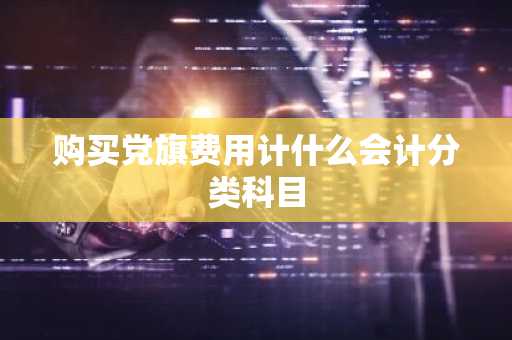 购买党旗费用计什么会计分类科目