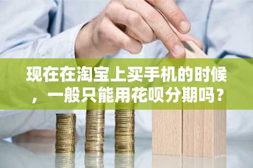 现在在淘宝上买手机的时候，一般只能用花呗分期吗？