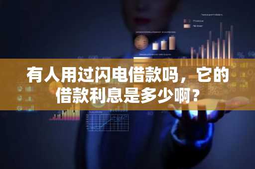 有人用过闪电借款吗，它的借款利息是多少啊？