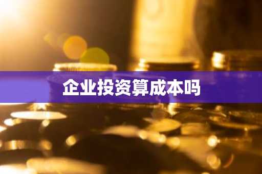企业投资算成本吗