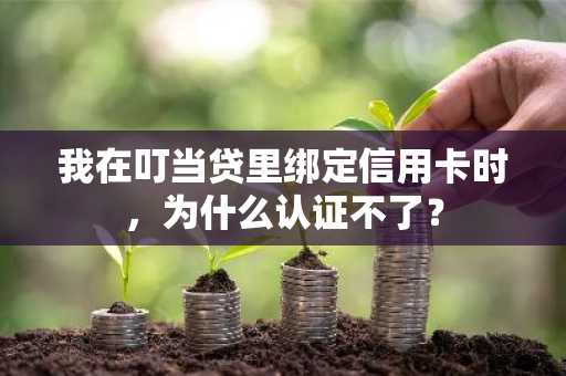 我在叮当贷里绑定信用卡时，为什么认证不了？