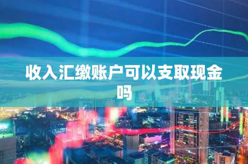 收入汇缴账户可以支取现金吗