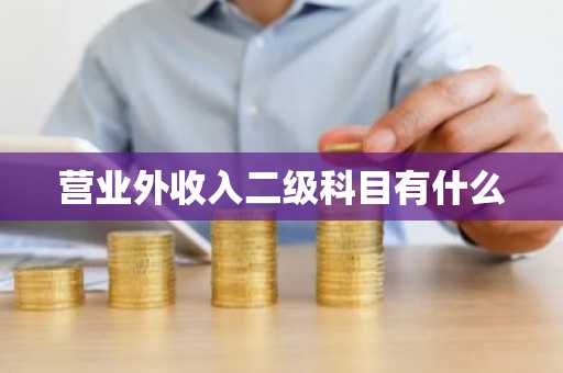 营业外收入二级科目有什么