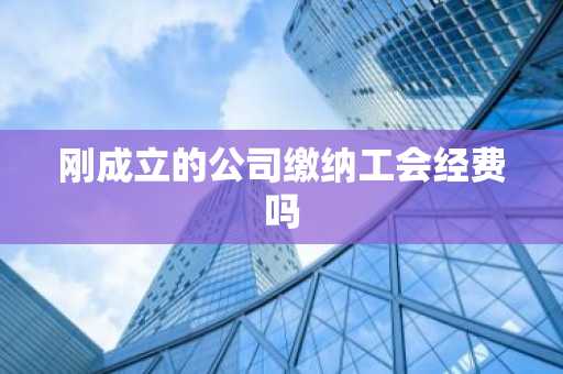 刚成立的公司缴纳工会经费吗