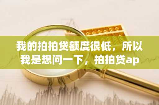 我的拍拍贷额度很低，所以我是想问一下，拍拍贷app怎么提升额度？