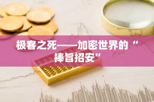 极客之死——加密世界的“捧旨招安”