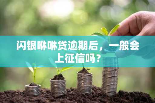 闪银咻咻贷逾期后，一般会上征信吗？