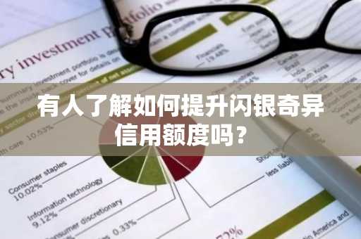 有人了解如何提升闪银奇异信用额度吗？
