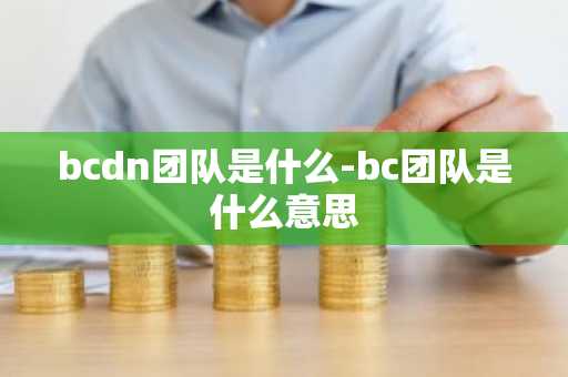 bcdn团队是什么-bc团队是什么意思
