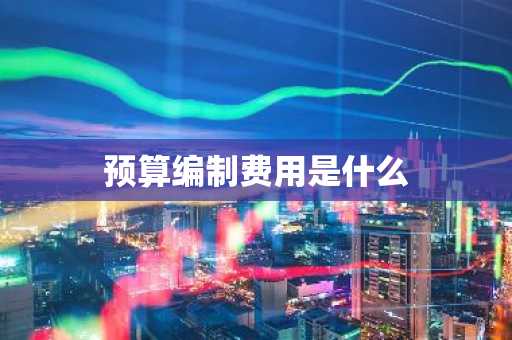 预算编制费用是什么