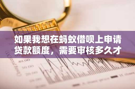 如果我想在蚂蚁借呗上申请贷款额度，需要审核多久才能批下来呢？