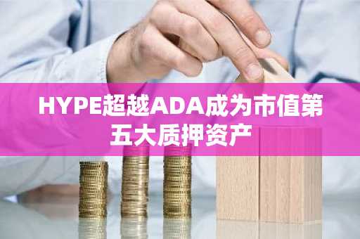 HYPE超越ADA成为市值第五大质押资产