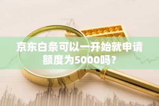 京东白条可以一开始就申请额度为5000吗？
