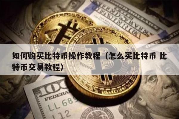 如何购买比特币操作教程（怎么买比特币 比特币交易教程）