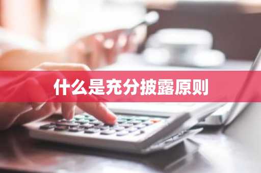 什么是充分披露原则