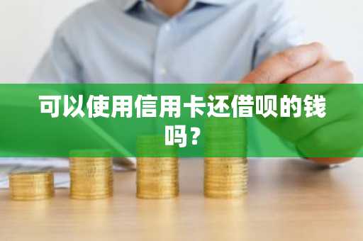 可以使用信用卡还借呗的钱吗？
