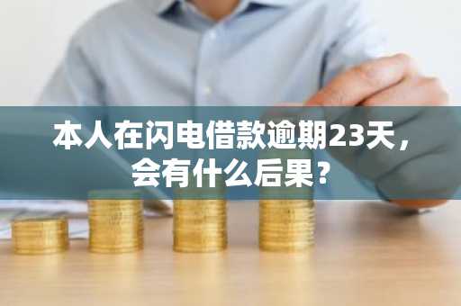 本人在闪电借款逾期23天，会有什么后果？