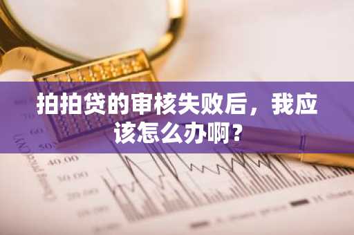 拍拍贷的审核失败后，我应该怎么办啊？