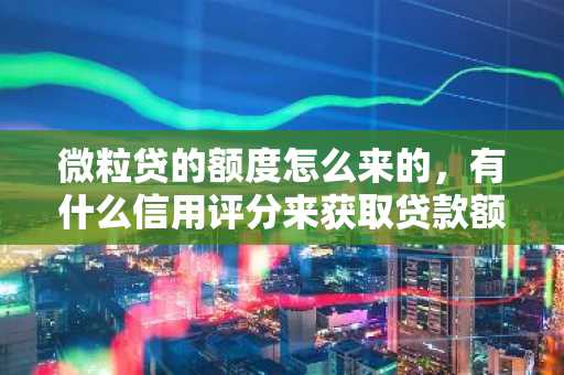微粒贷的额度怎么来的，有什么信用评分来获取贷款额度吗？