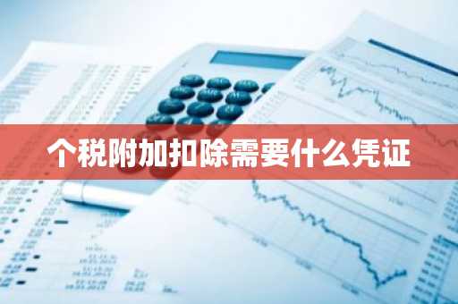 个税附加扣除需要什么凭证