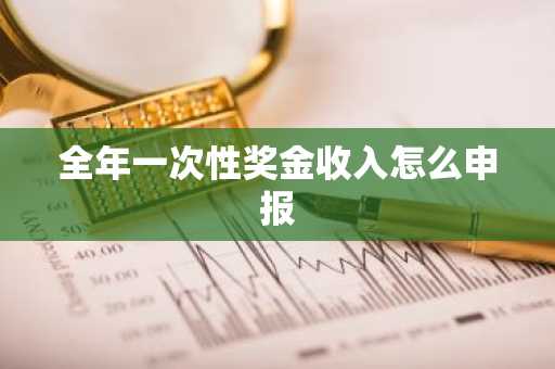 全年一次性奖金收入怎么申报