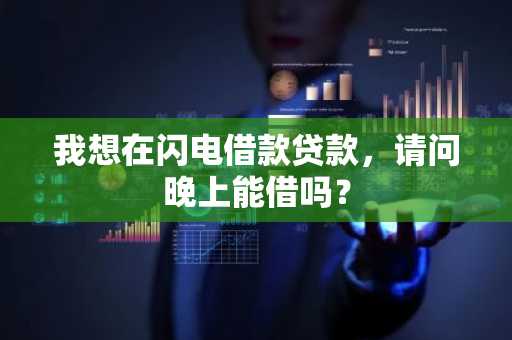 我想在闪电借款贷款，请问晚上能借吗？
