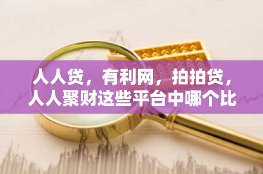 人人贷，有利网，拍拍贷，人人聚财这些平台中哪个比较好？
