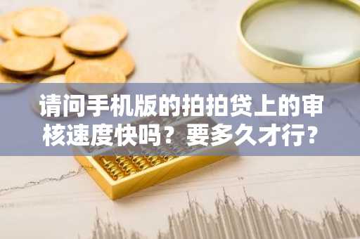 请问手机版的拍拍贷上的审核速度快吗？要多久才行？