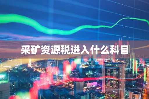 采矿资源税进入什么科目
