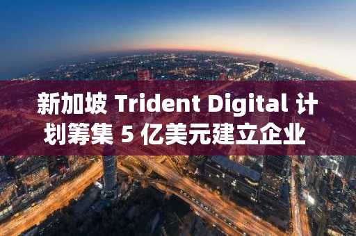 新加坡 Trident Digital 计划筹集 5 亿美元建立企业 XRP 储备