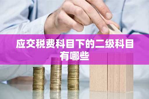 应交税费科目下的二级科目有哪些