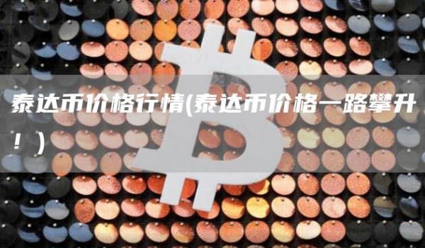泰达币价格行情 - 泰达币价格一路攀升！