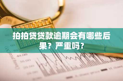 拍拍贷贷款逾期会有哪些后果？严重吗？