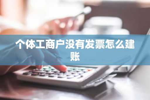 个体工商户没有发票怎么建账