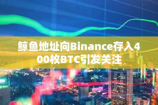 鲸鱼地址向Binance存入400枚BTC引发关注