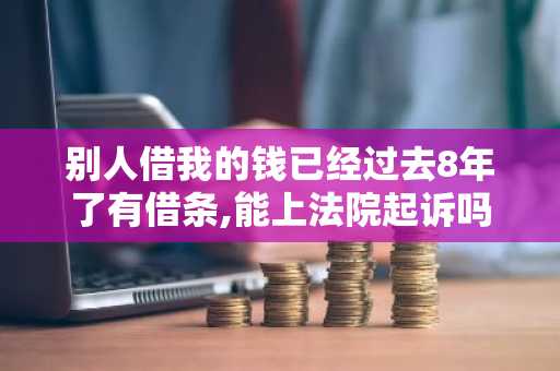 别人借我的钱已经过去8年了有借条,能上法院起诉吗,怎么办理？