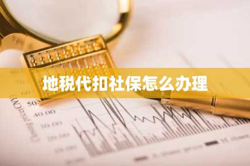 地税代扣社保怎么办理