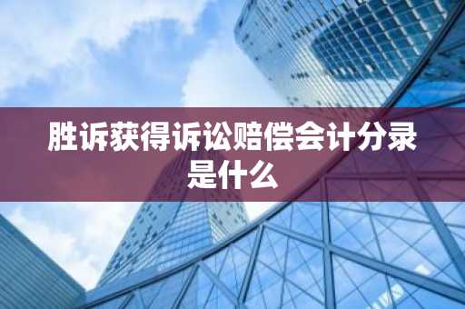 胜诉获得诉讼赔偿会计分录是什么
